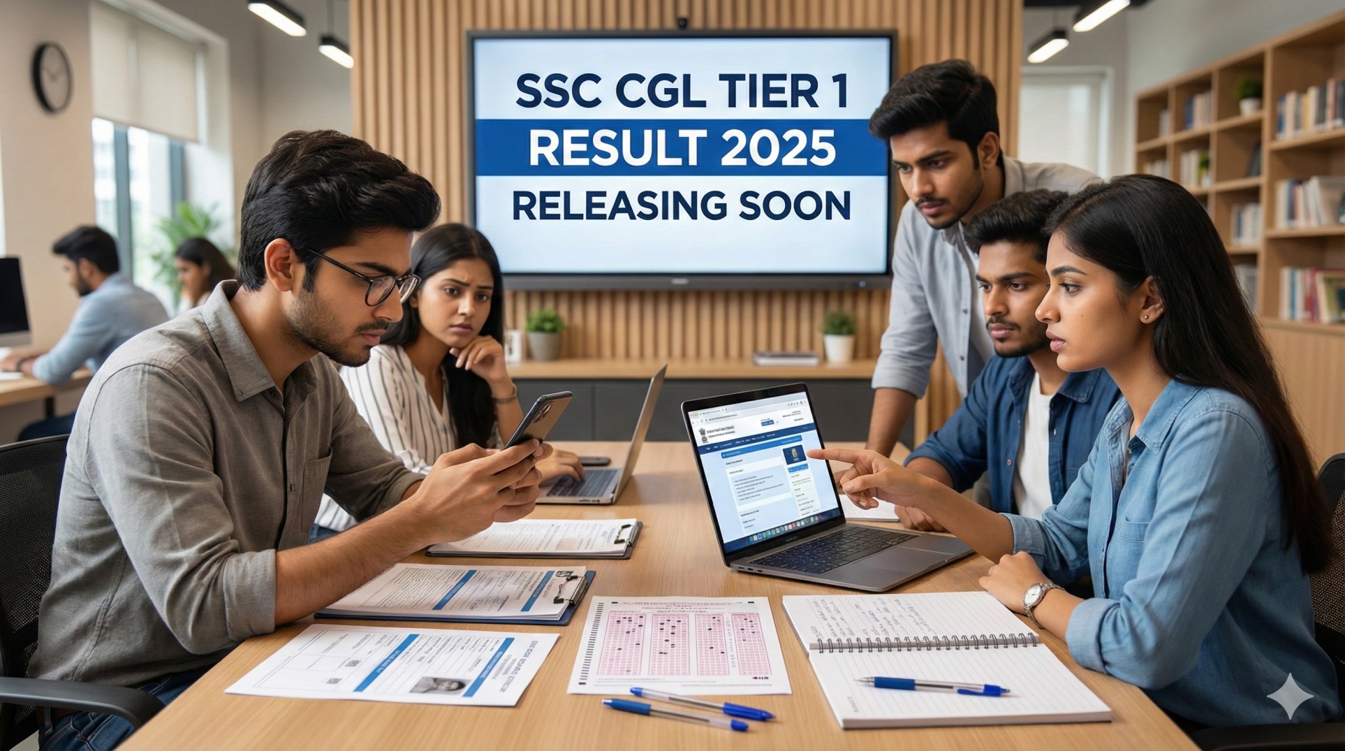 SSC CGL tier 1 result 2025 releasing soon