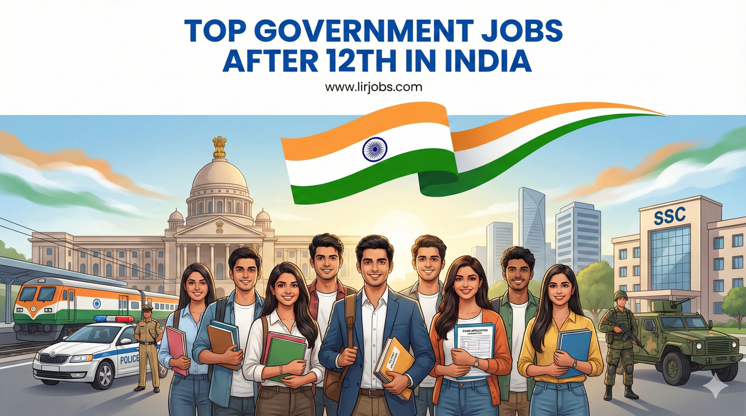 Top government jobs after 12th in India with salary and eligibility
