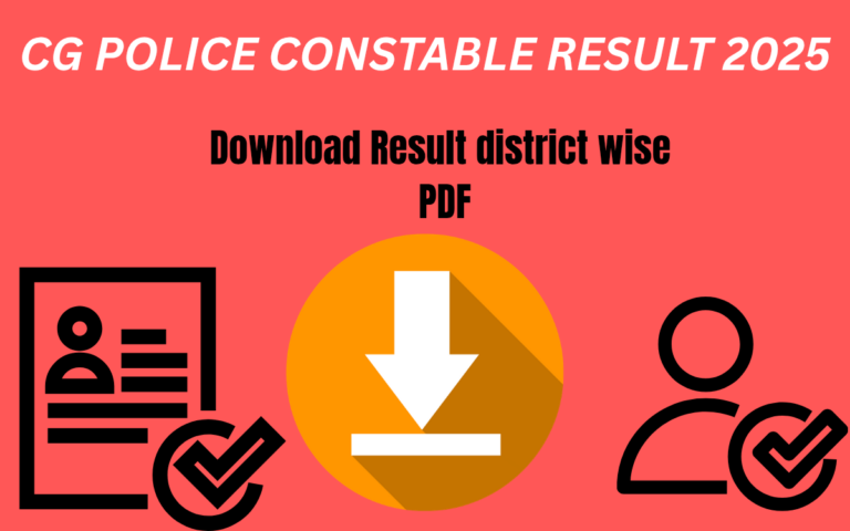 CG Police Constable Result 2025