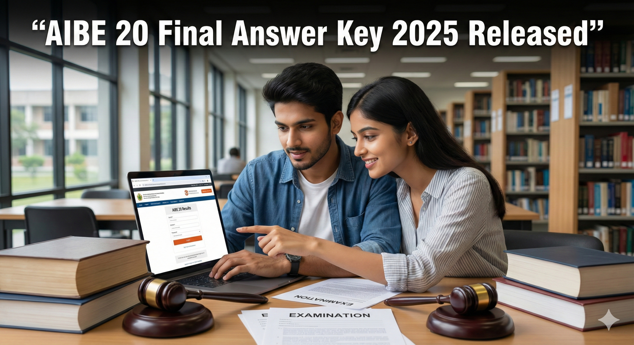 AIBE 20 final answer key 2025 released by Bar Council of India with result update