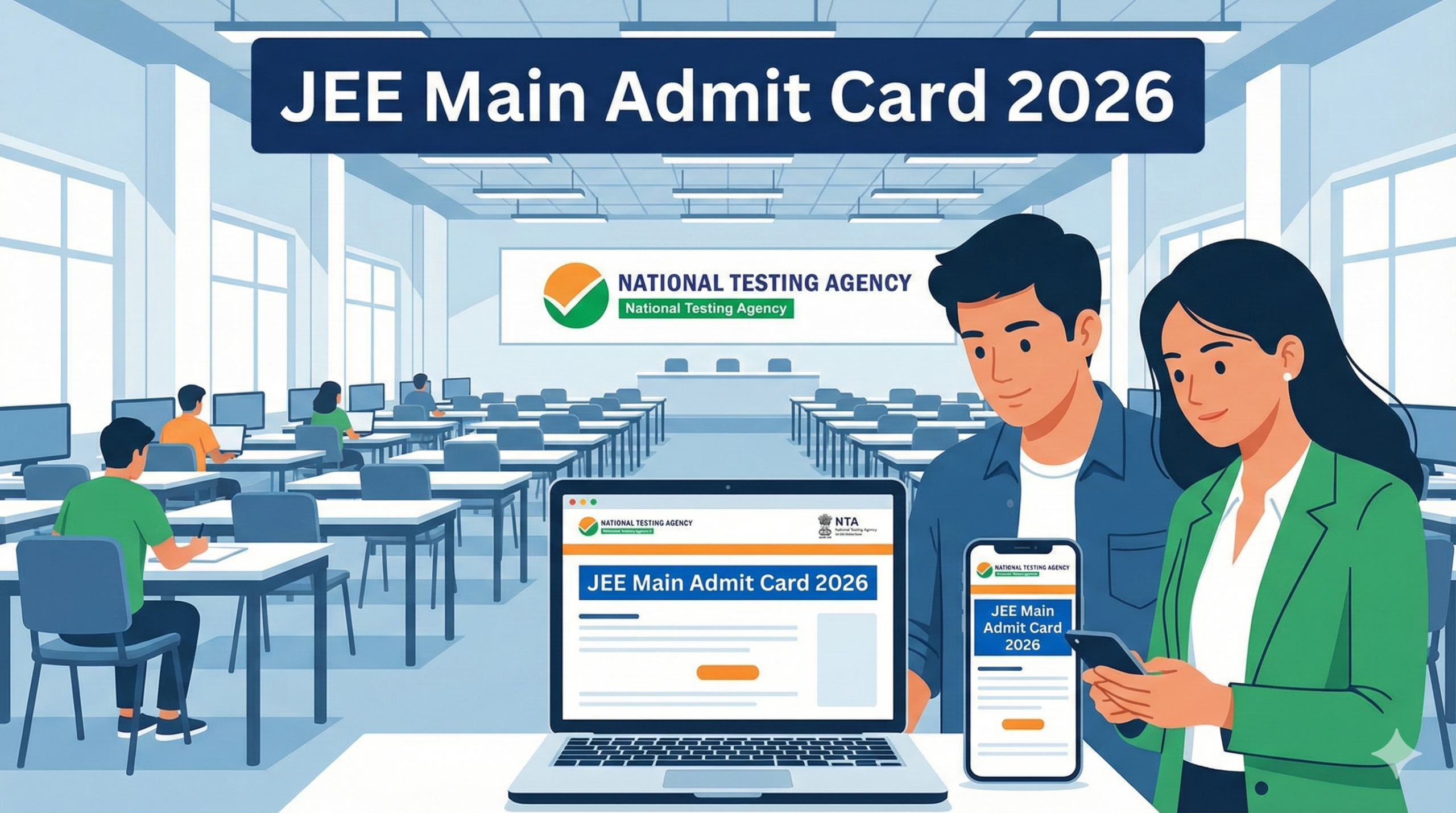 JEE Main Admit Card 2026 release date and hall ticket download information