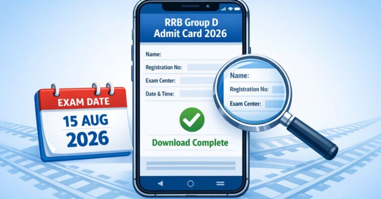 RRB Group D Admit Card 2026
