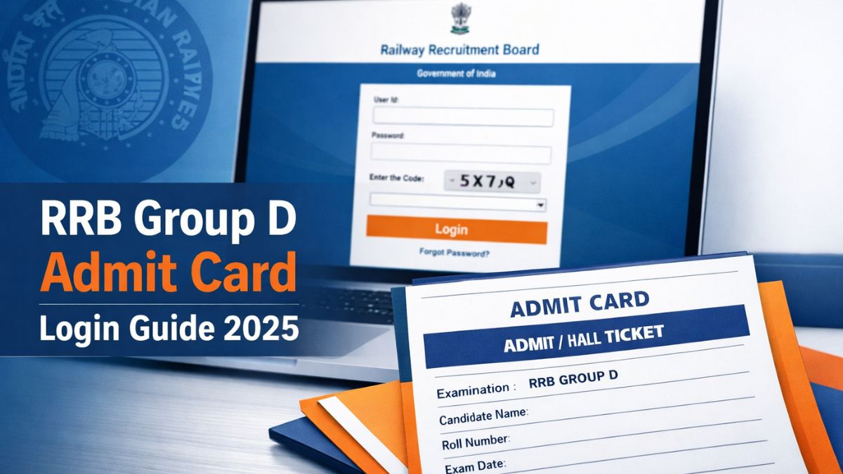 RRB Group D Admit Card Candidate Login