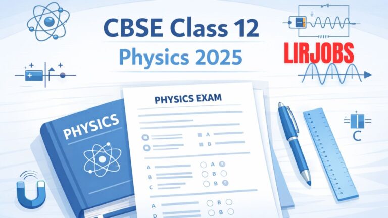 CBSE Class 12 Physics Question Paper 2025