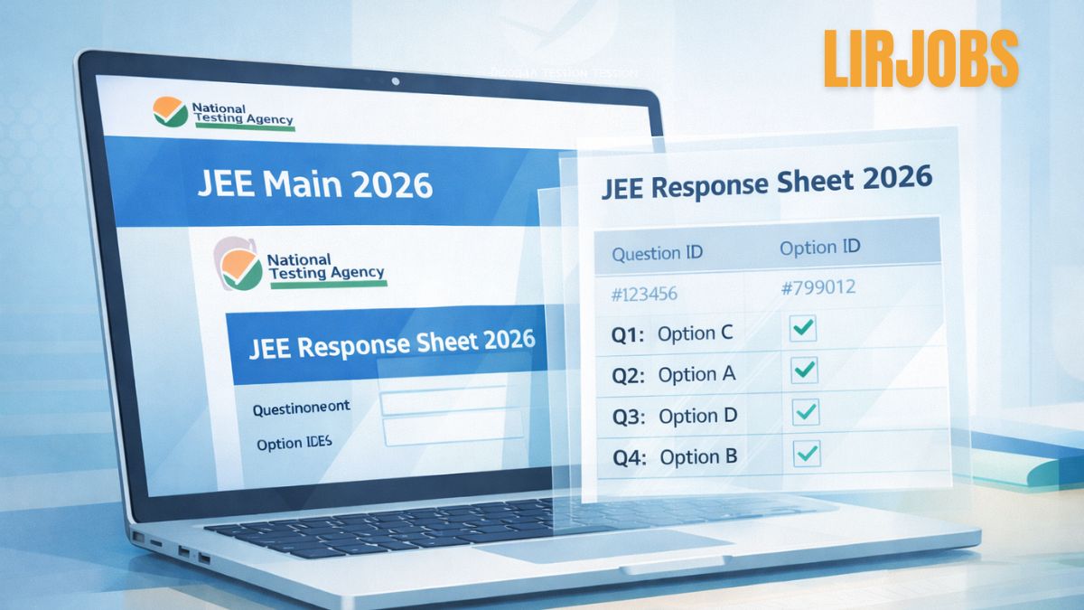 jee response sheet 2026