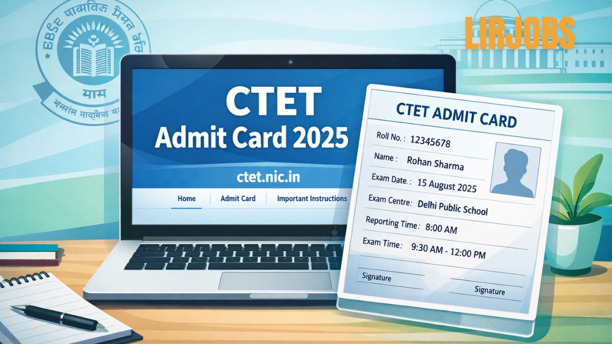 CTET admit card 2026 release date