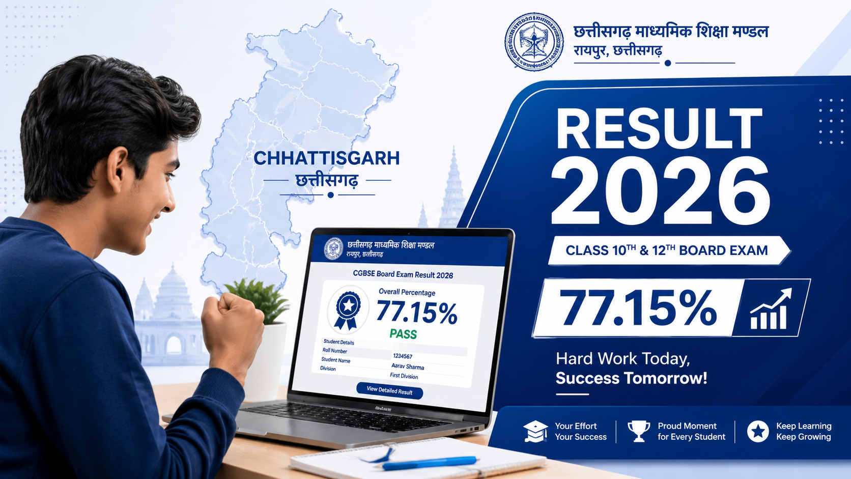 CGBSE 10th Result 2026 Declared