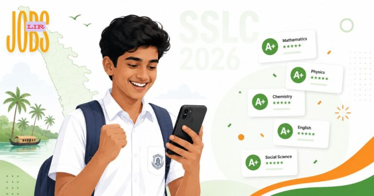 Kerala student checking SSLC Result 2026 on mobile phone