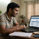 RRB Group D Answer Key 2026 download page on laptop screen