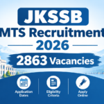 JKSSB MTS 2026 recruitment notification banner for 2863 Class-IV vacancies