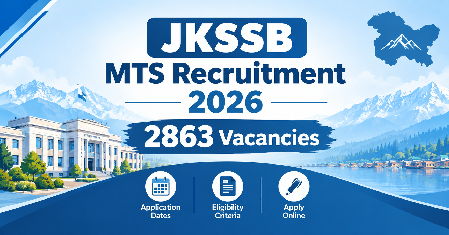 JKSSB MTS 2026 recruitment notification banner for 2863 Class-IV vacancies